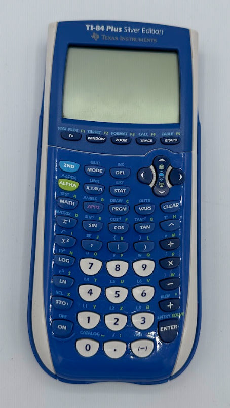 Texas Instruments TI-84 Plus Silver Edition Graphing Calculator Blue
