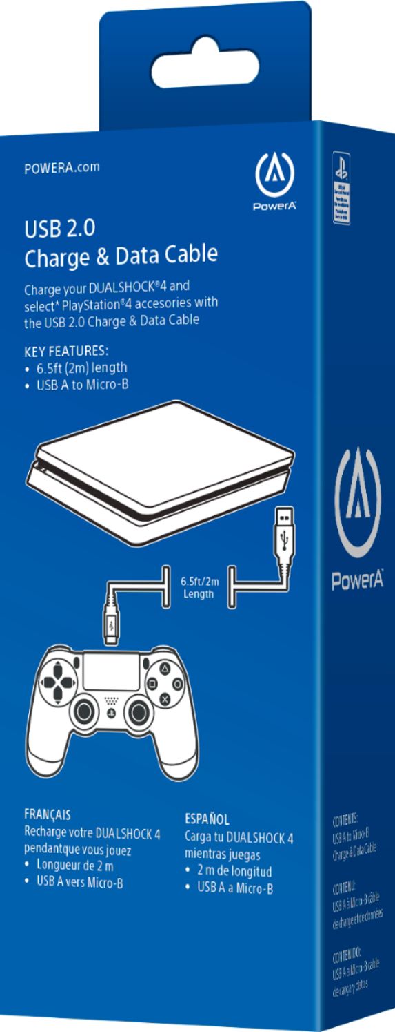PowerA - USB Charge Cable for PlayStation 4