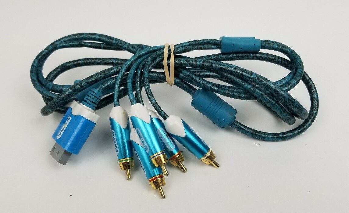 GameStop Component A/V Cable for Nintendo Wii - SnakeSkin Blue