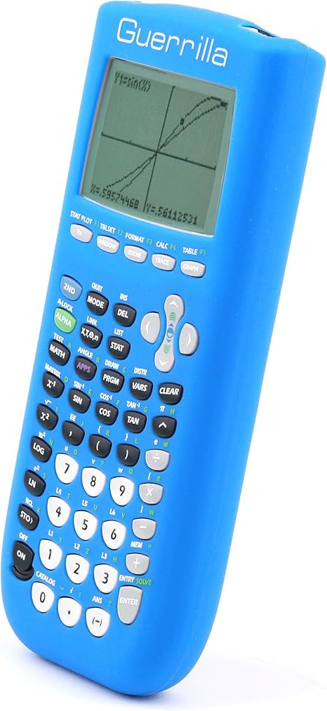 Guerrilla Silicone Case for TI-84 Plus Graphing Calculator - Blue