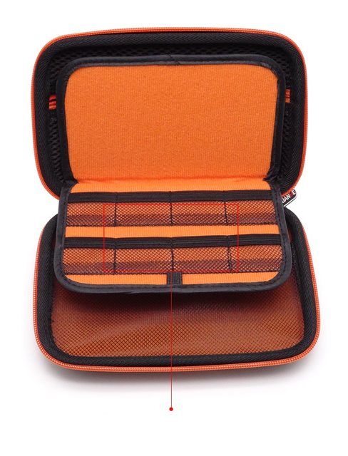 GuanHe Nintendo 3DS Case - Black/Orange