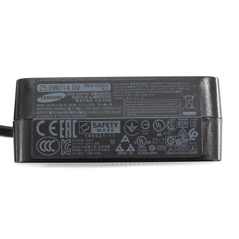 Genuine OEM Samsung 25W 14V 1.79A Monitor TV AC Power Adapter Black BN44-00989A