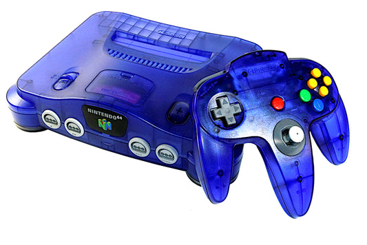 Nintendo 64 N64 Grape Purple Video Game Console with Matching Controller