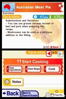 Personal Trainer: Cooking - Nintendo DS