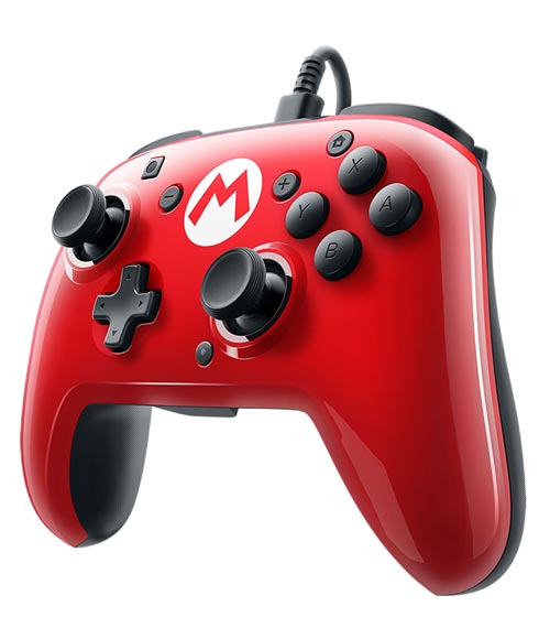 Nintendo Switch Faceoff Deluxe Wired Pro Controller - Mario