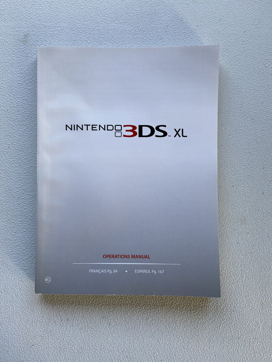 Nintendo 3DS XL System Operations Manual