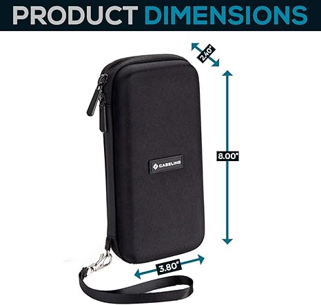 Caseling Hard Zippered Case for TI-84 Plus CE and Others - Black