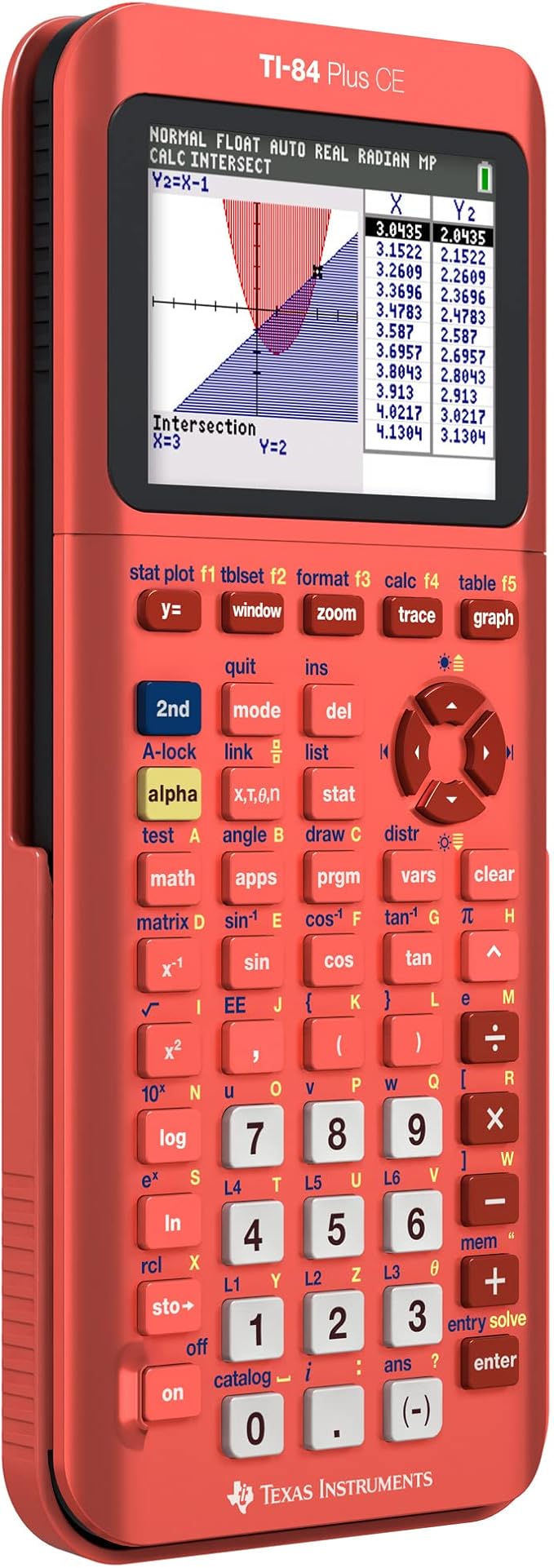 Texas Instruments TI-84 Plus CE Graphing Calculator - Positive Coral-ation