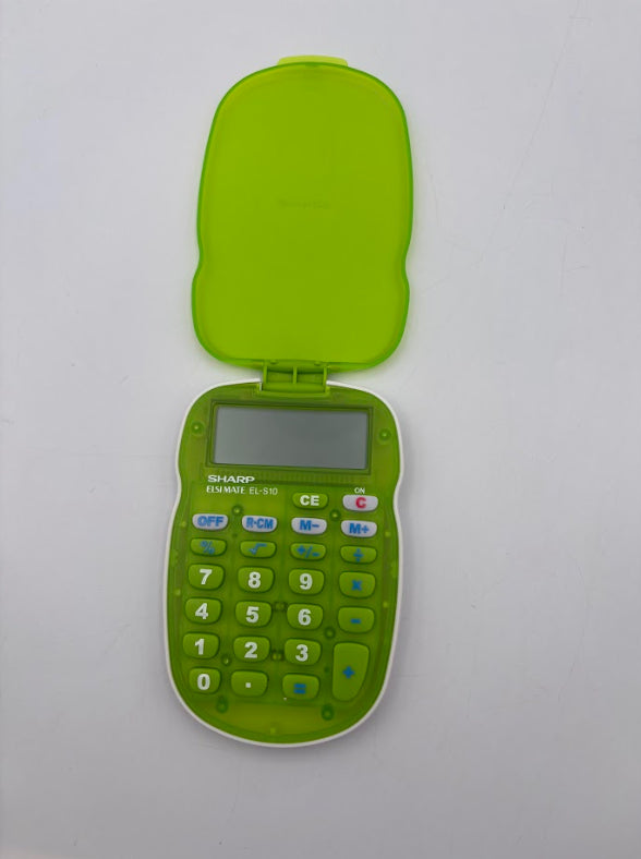 Sharp EL-S10TB-GR Pocket Calculator - Green