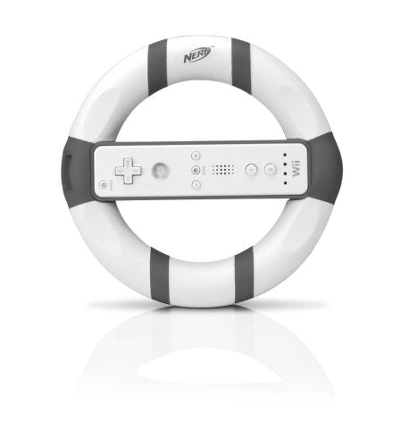 Wii Nerf Racing Wheel Gray