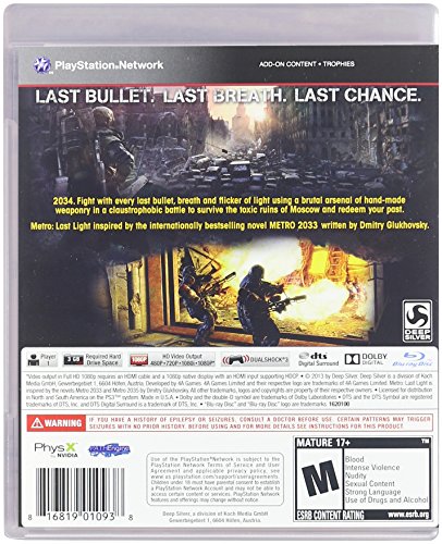 Metro Last Light Playstation 3 - PlayStation 3