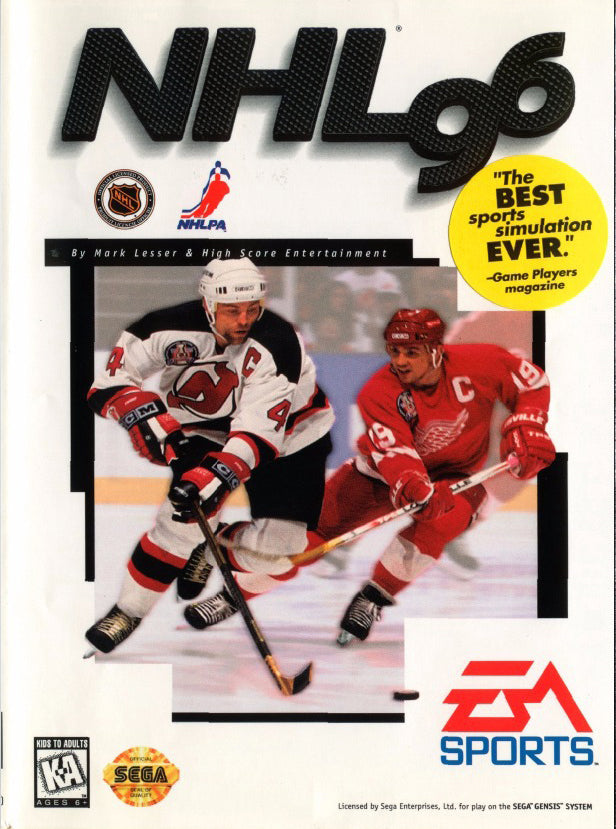 NHL '96 - Sega Genesis