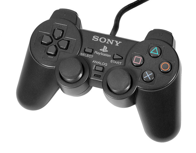 PS1 DualShock Analog Controller - Dark Gray/Black