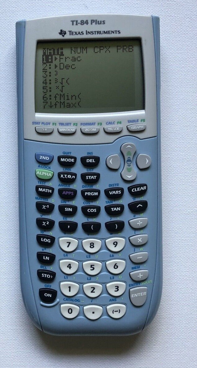 Texas Instruments TI-84 Plus Graphing Calculator - Pastel Blue