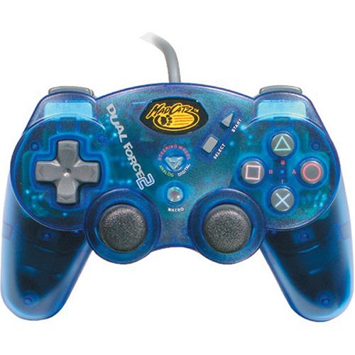 Madcatz Dual Force 2 Pro Advanced Analog Controller For PlayStation 2 - Blue