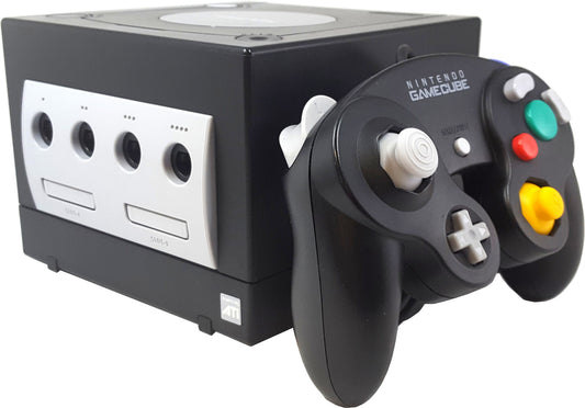 Refurbished Nintendo GameCube Game Console Jet Black Controller AV Power Cables