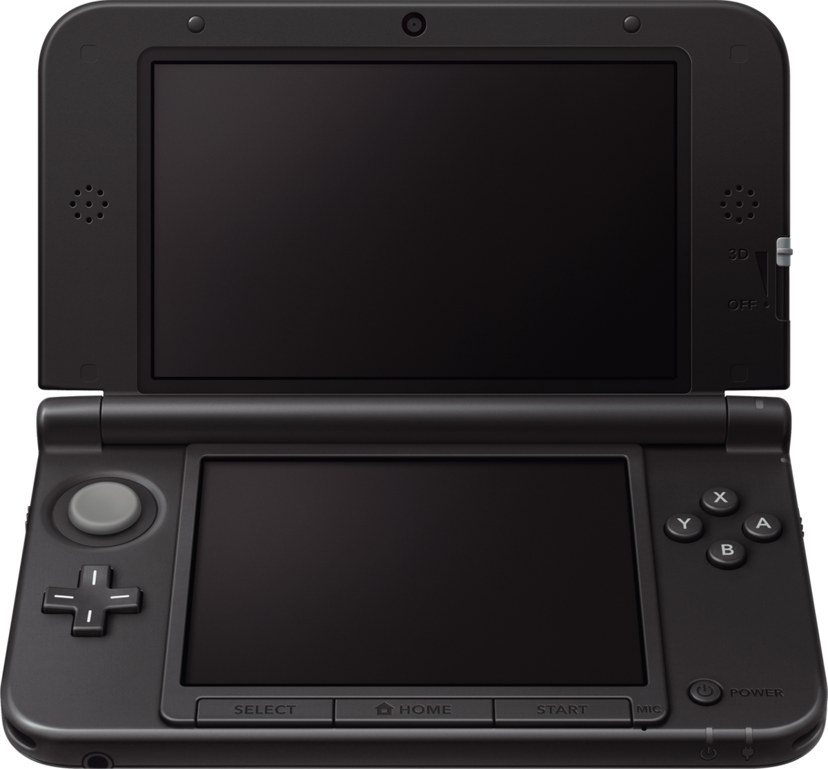 Black Nintendo 3DS XL with Super Mario 3D Land Game Physical Copy and Charger