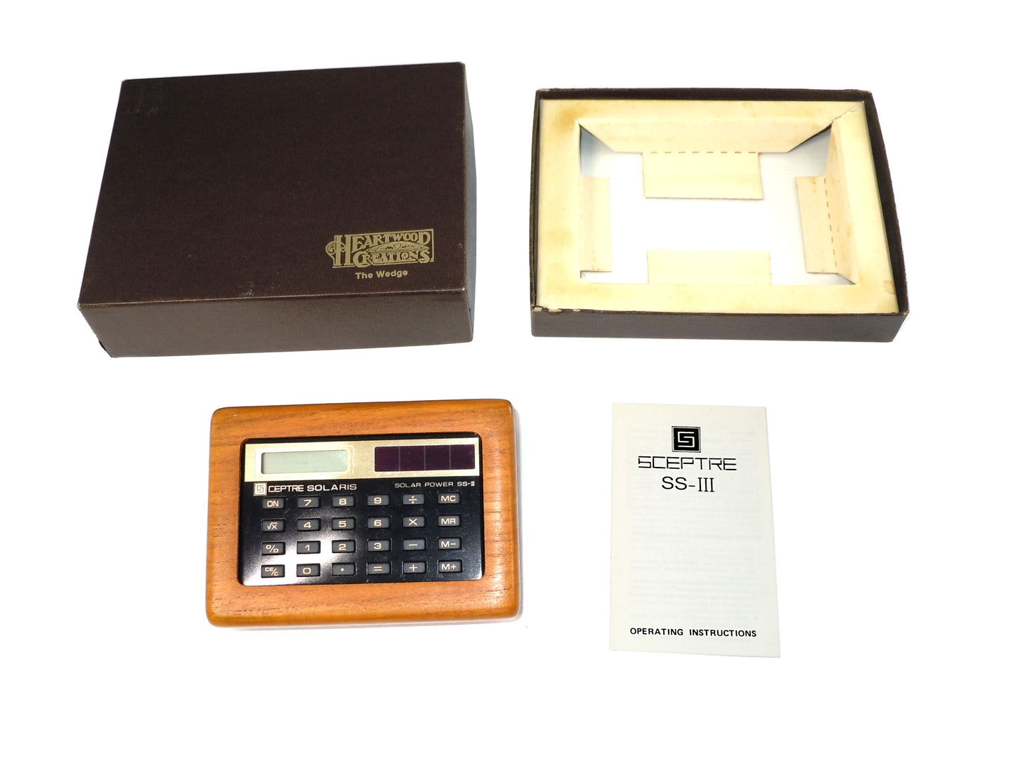 Vintage Heartwood Creations The Wedge - Sceptre Solaris SS-III Desk Calculator