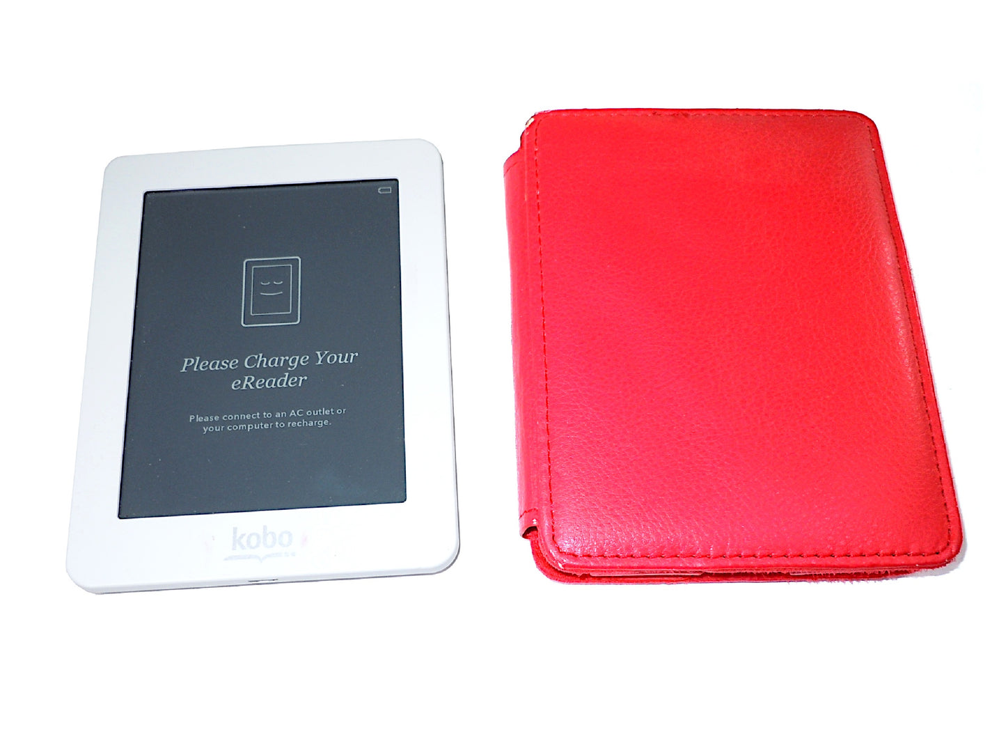 Kobo Mini 5' eBook Reader - White/Gray With Bonus Case