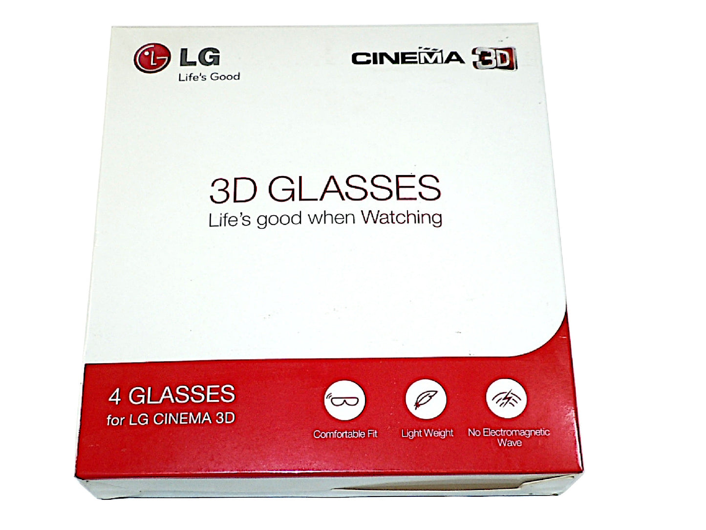 LG 4 Pack CINEMA 3D Glasses - Open Box