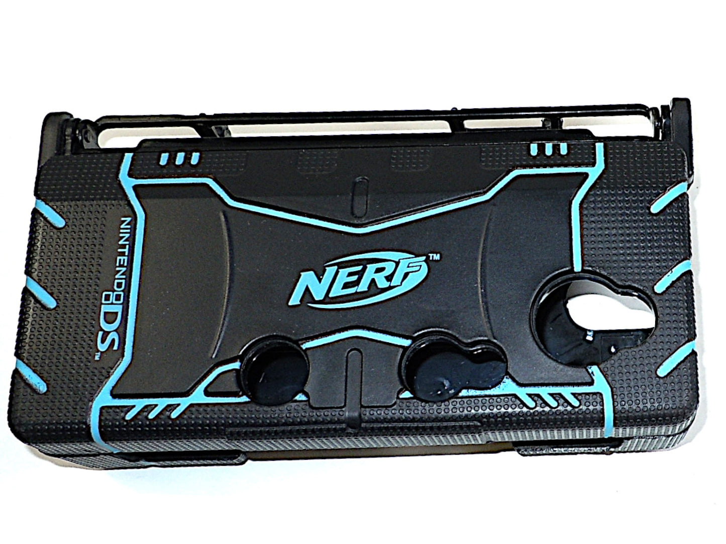 Nerf Armor Protective Case for Nintendo 3DS XL - Black/Blue W/ DSi Clip