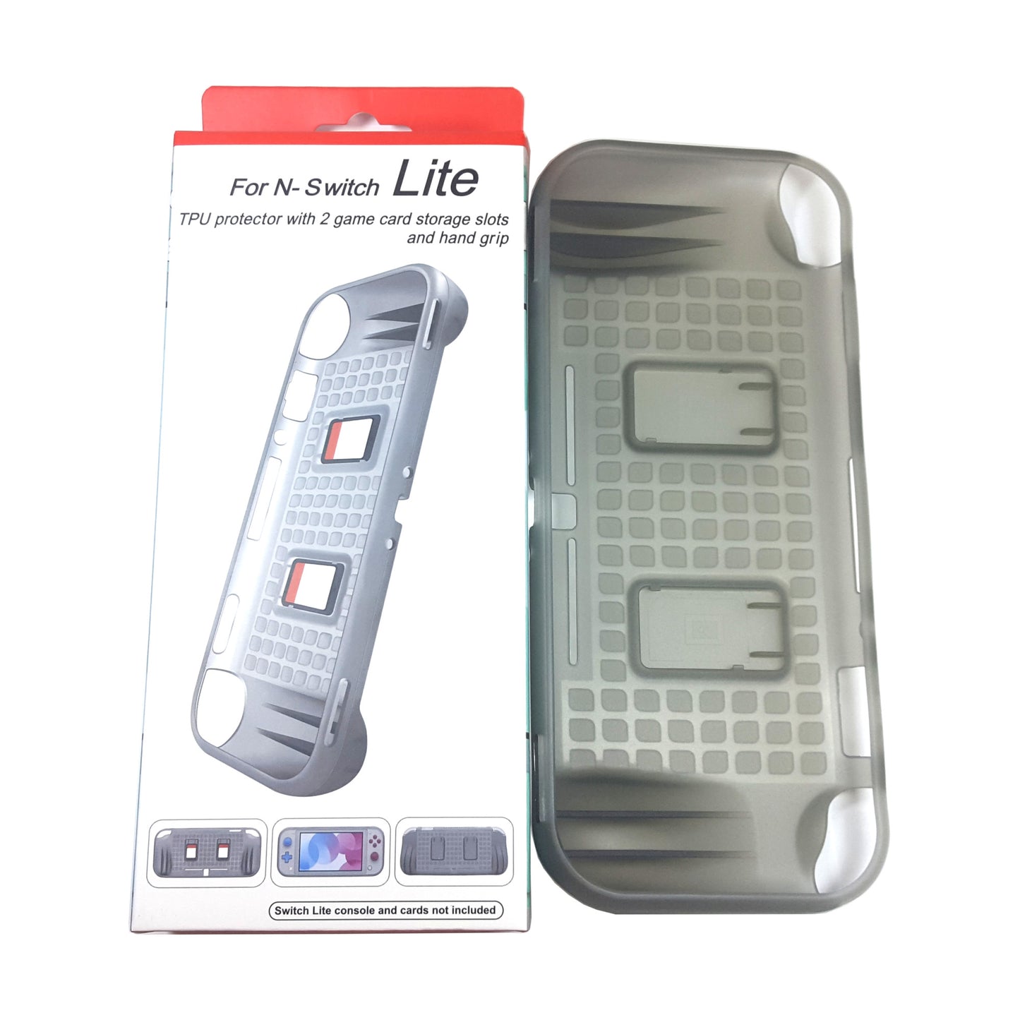 TPU Protector for Nintendo Switch Lite with 2 Game Storage - Gray