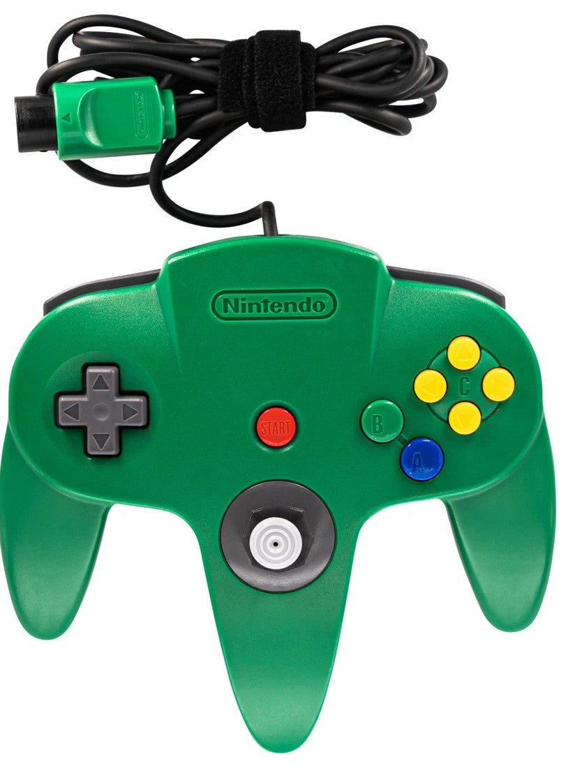 Official Nintendo 64 N64 Controller - Green - For N64 Gaming Consoles