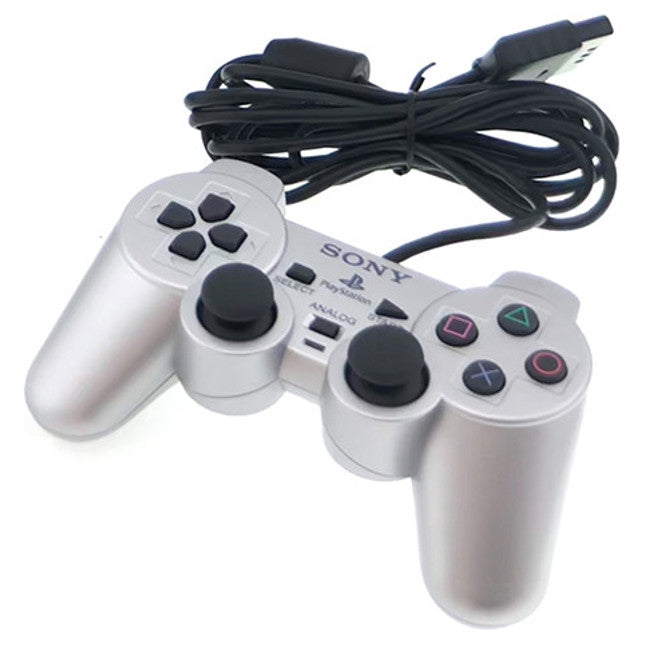 Sony PlayStation 2 PS2 Slim Satin Silver with Matching DS2 Controller