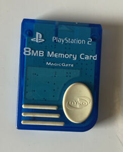 Nyko 8MB Memory Card for Playstation 2 - Blue W/ White Thumb Grip