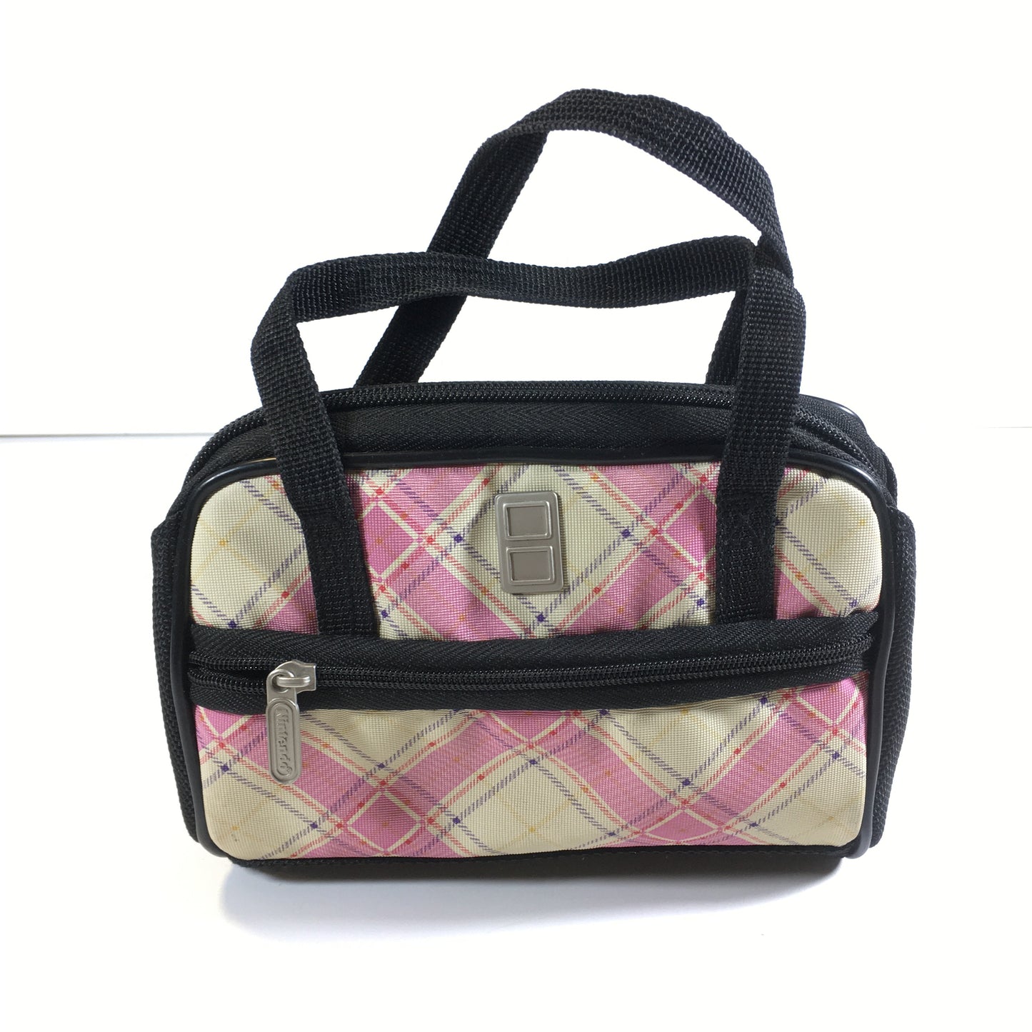 Nintendo DS Lite Soft Pink Plaid Purse/Handbag/Travel Case