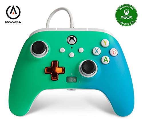 PowerA Enhanced Wired Controller for Xbox One/Series X/S - Seafoam Fade