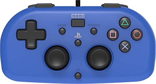 Hori Wired Mini Gamepad for Kids - Playstation 4 Controller (Blue)