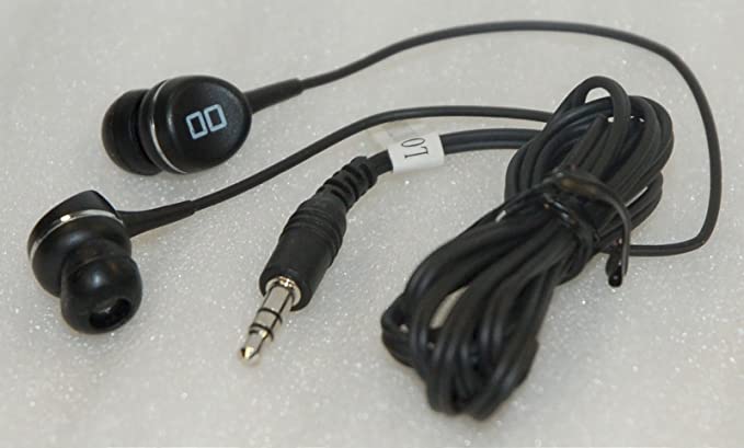 Official Nintendo DSi XL Earbuds BLACK Headphones 3'ft 3.5mm 3DS 2DS DS-Lite