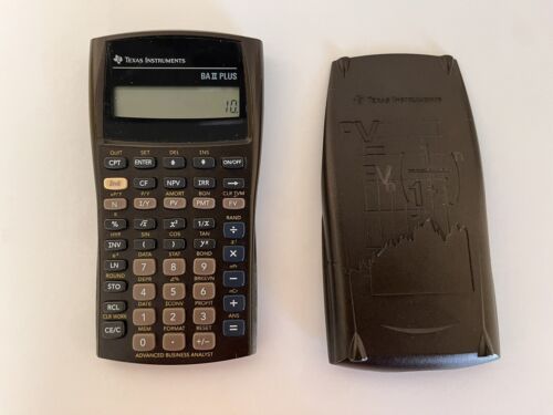 Texas Instrument TI-BA II Plus - Advanced Financial Calculator