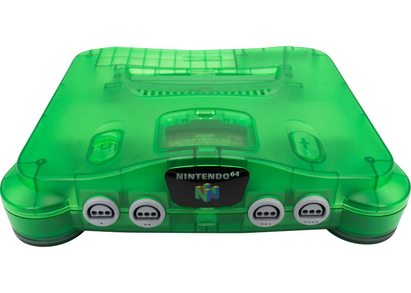 Nintendo 64 N64 Jungle Green Video Game Console with Matching Controller