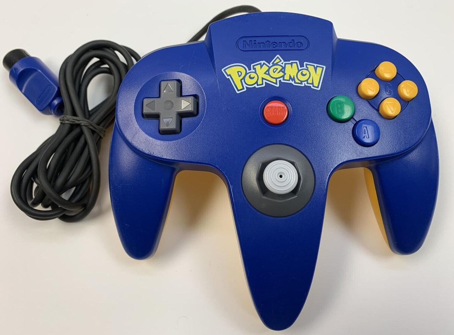 Nintendo 64 System Video Game Console Pikachu Version W/ Matching Controller