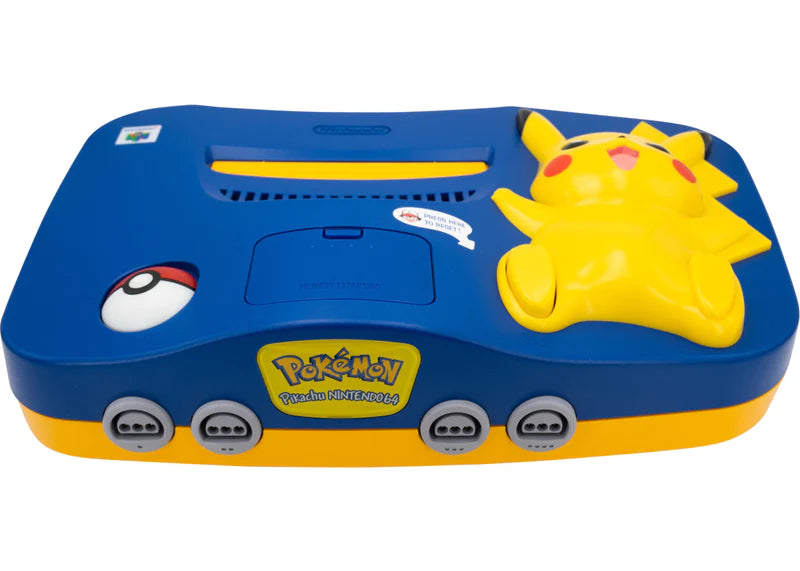 Nintendo 64 System Video Game Console Pikachu Version