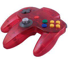 Nintendo 64 N64 Watermelon Red Video Game Console with Matching Controller