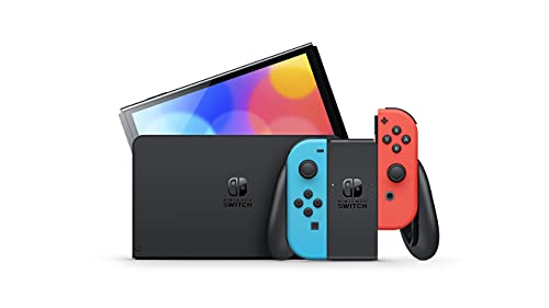 Nintendo Switch OLED – Neon Red & Neon Blue Joy-Cons