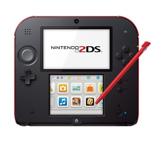 Nintendo 2DS - Crimson Red (Black Faceplate)