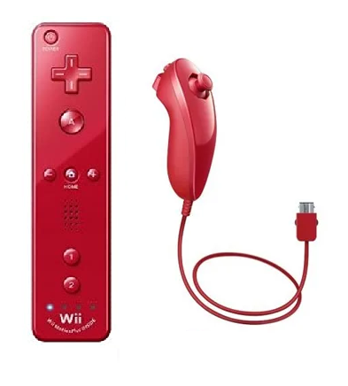 Nintendo Wii Console RVL-001 - Red with Motion Plus Controller