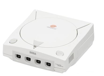 Sega Dreamcast White Console with Matching Controller and Cables