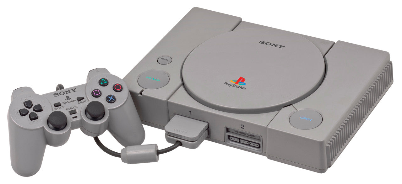 Sony PlayStation 1 PS1 Console w/DualShock Controller - Gray