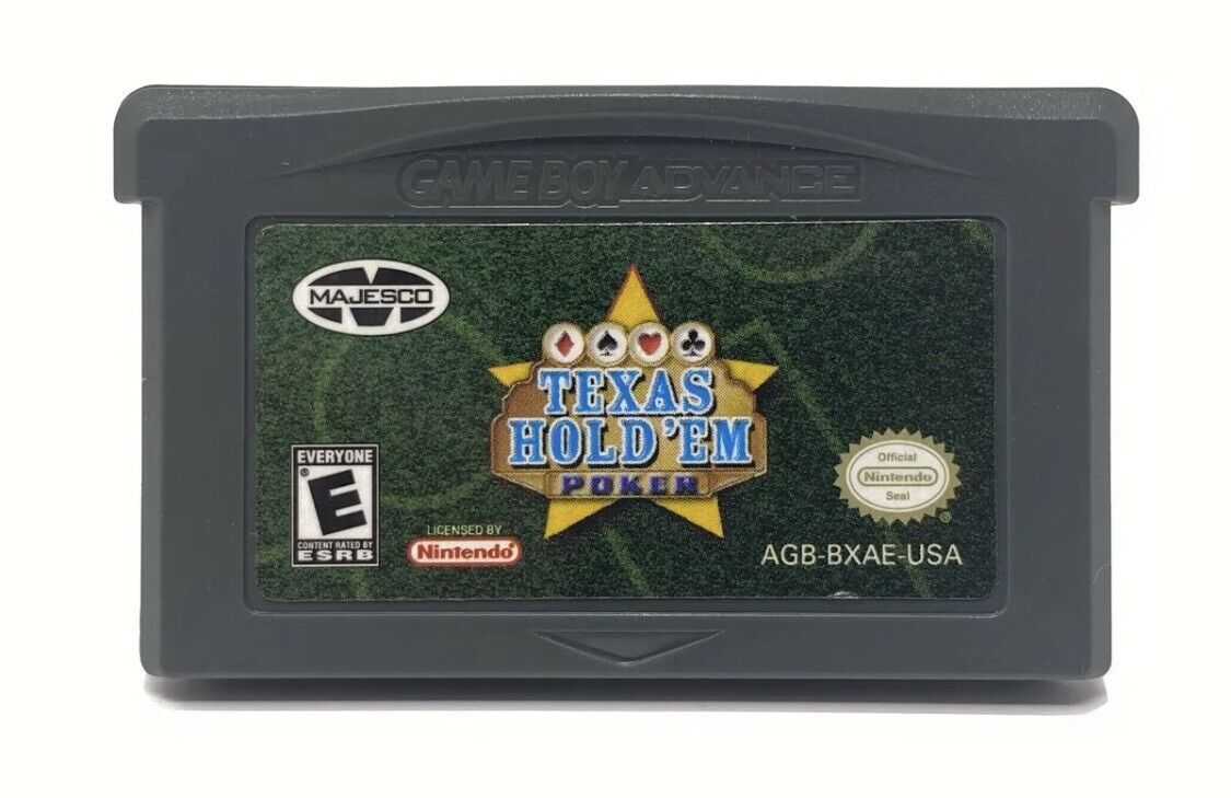 Texas Hold 'Em Poker - Nintendo Game Boy Advance GBA