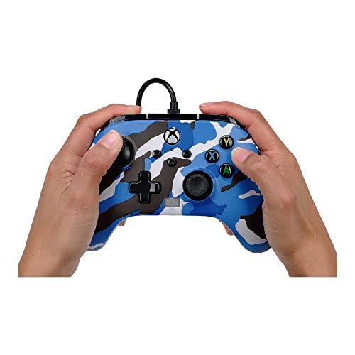 PowerA Enhanced Wired Controller for Xbox Series X|S - Blue Camo