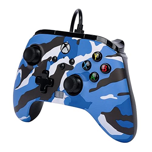 PowerA Enhanced Wired Controller for Xbox Series X|S - Blue Camo