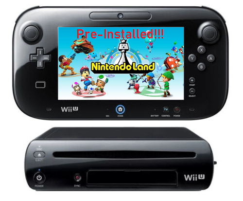Nintendo Wii U 32GB Pre-Installed NintendoLand Bundle