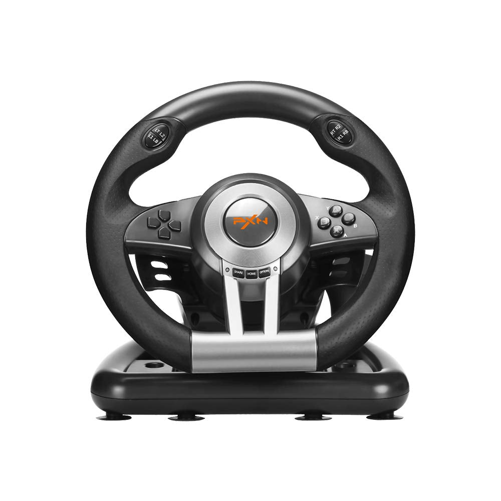 PXN PC Racing Wheel, V3II with Pedals and Table Clamp (For Console & PC)