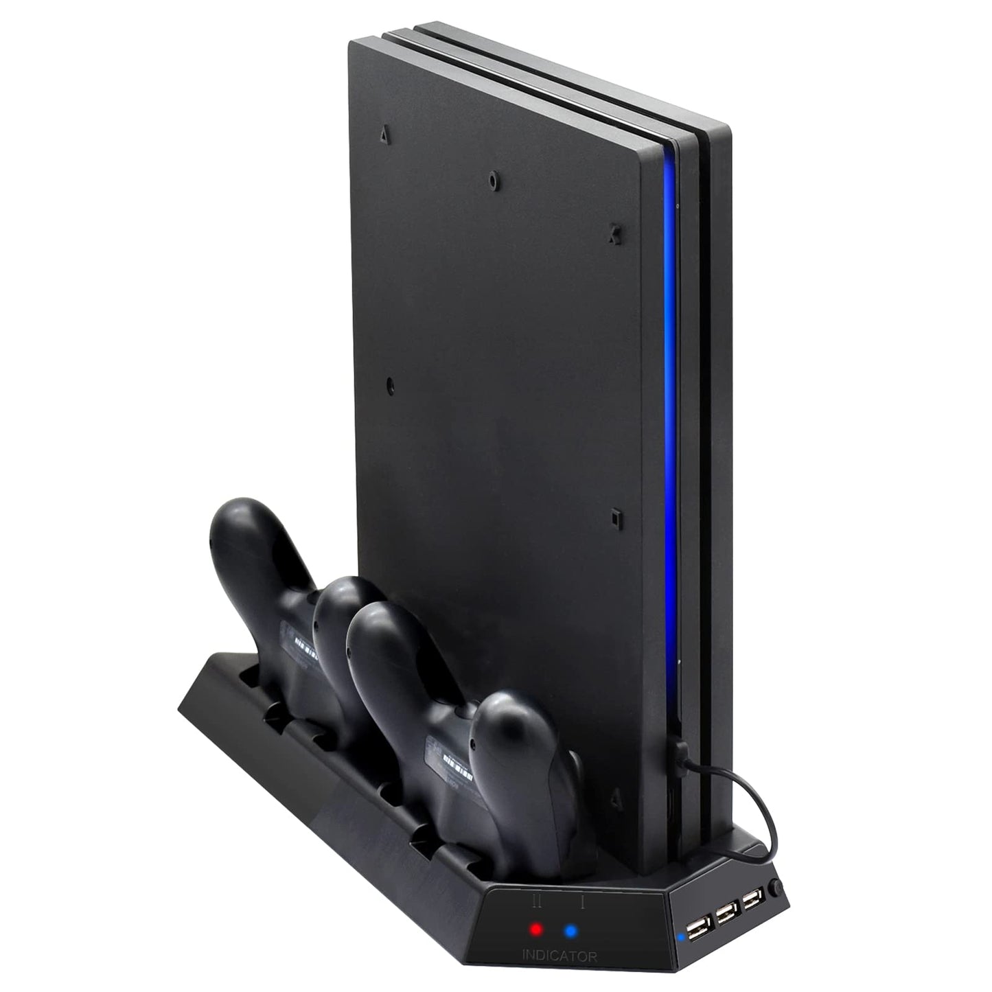 PS4 Pro Cooling Stand, Controller Charger, and USB Hub