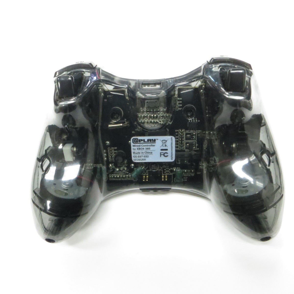 At Play @Play Xbox 360 Wired Controller Clear Black and Teal